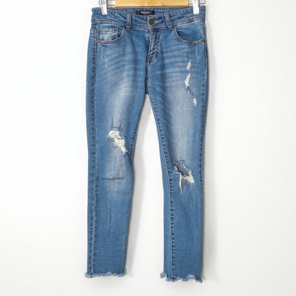 Black Label C’est Toi Women's  Jeans Baddie Street Casual Distressed Slim Sz 25 - Picture 1 of 10